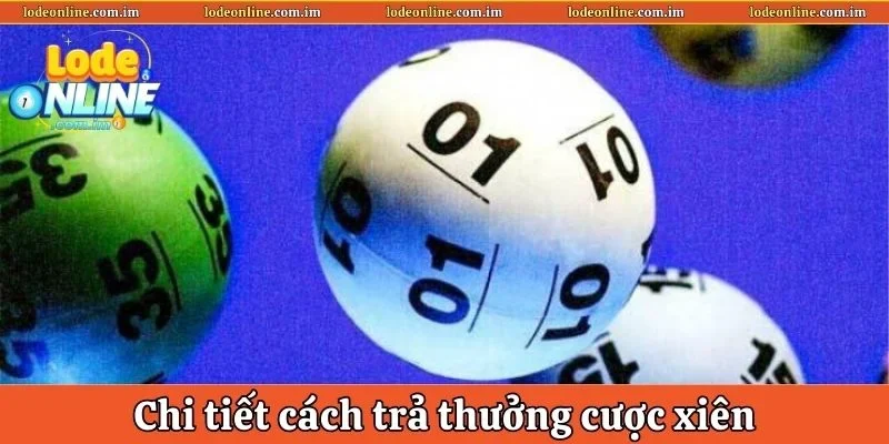 Chi tiết cách trả thưởng cược xiên Bắc Trung Nam