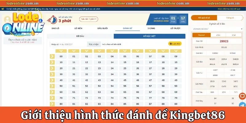 Giới thiệu hình thức đánh đề Kingbet86